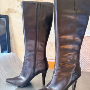 Marc Fisher Brown Heeled Boots